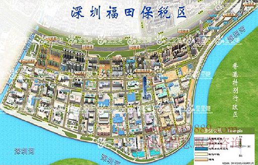 福田保税区基本情况 福田保税区于1991年5月28日经国务院批准设立、1993年2月正式封关运作、园区东接福田口岸、南邻香港、西抵红树林保护区、北靠福田中心区、围网内面积1.35平方公里、20多年来、依托毗邻香港的区位优势和先行先试的体制机制优势、充分发挥了福田保税区作为国家对外开放窗口的示范作用、是国内发展成就比较突出和极具竞争力的保税区域之一 福田保税区 区域图片