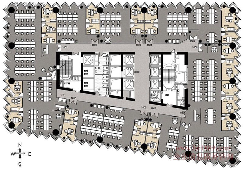 车公庙 滨海云中心(万科滨海云中心)商务办公室推荐 地铁9号下沙站D出口 出租 户型图片